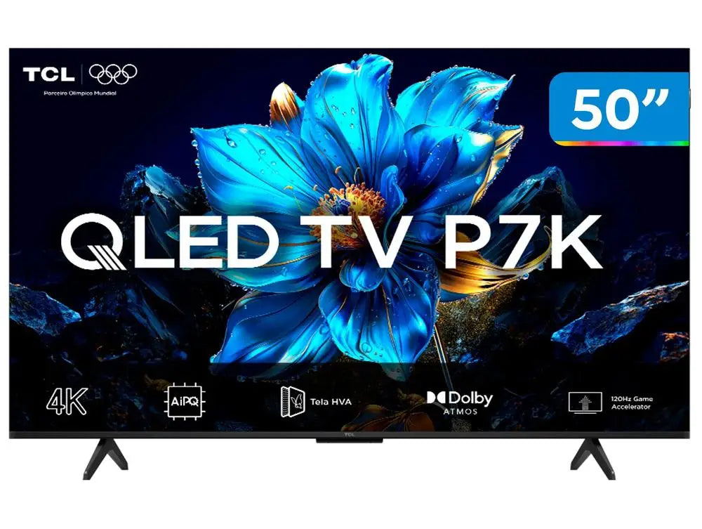Smart TV 50 "TCL 4K UHD QLED 50P7K Google TV AiPQ Google Assistant 3 HDMI