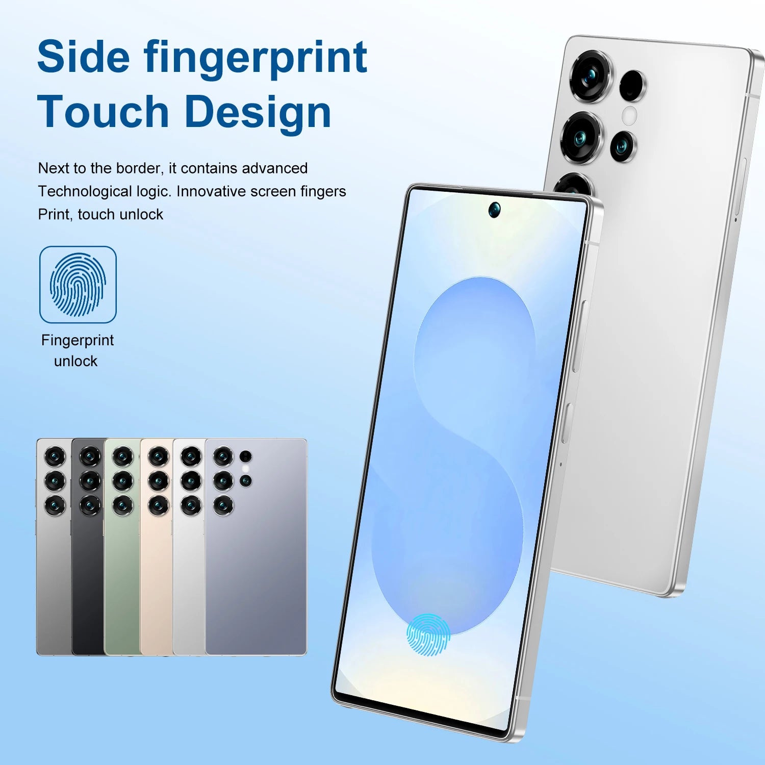 S25 Ultra 16GB+1TB 7.3 inch Android 14 72MP+108MP Camera 7800mAh battery 5G network 10 core Facial Recognition