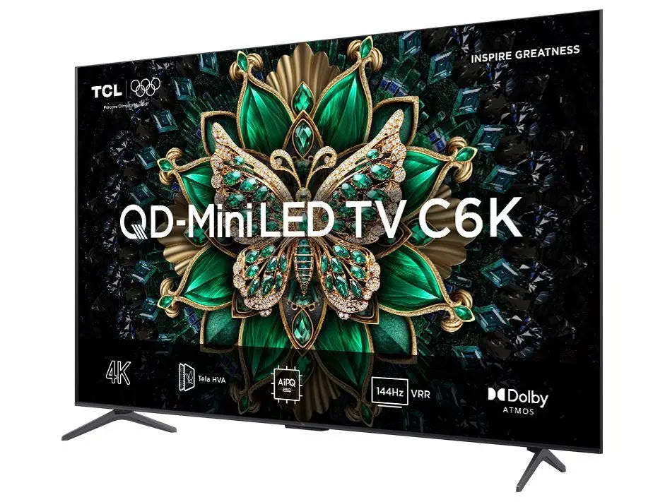 Smart TV 65 TCL 4K UHD MiniLED 65C6K 120Hz Google TV AiPQ Google Assistant 4 HDMI 2 USB
