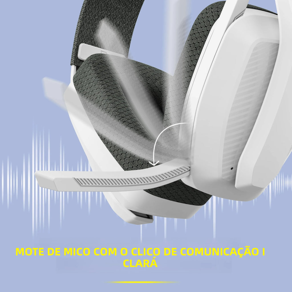 BINNUNE BW06 Bluetooth Headsets Gamer with Mic for PS5 PS4 PC Mac Playstation Wireless 2.4GHz Gaming Headphone with Microphone