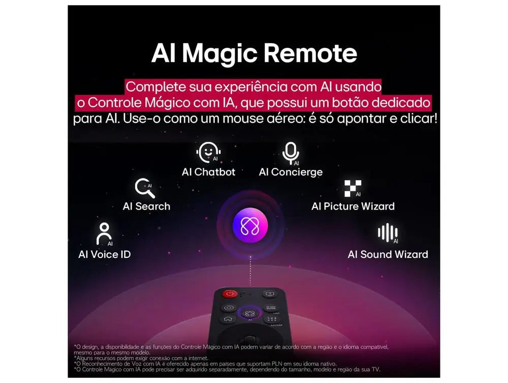 Smart TV 55 "LG 4K Ultra HD 55UA8550PSA webOS 25 AI 4K Gen8 Processor with Alexa 3 HDMI